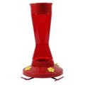 Woodstream Hummingbird  W Woodstream Hummingbird W-Plastic Pinch Waist Hummingbird Feeder- Red 16 Ounce 410P 683915